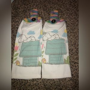 Snoopy Easter Hanging Towel Set